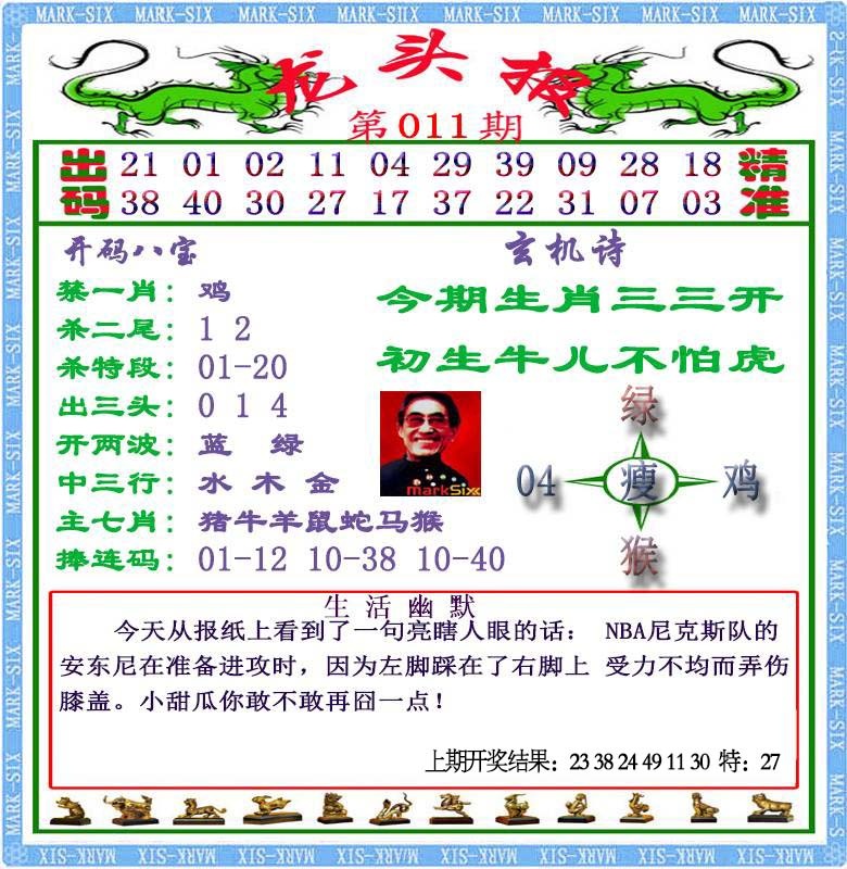 011期龙头报[图]