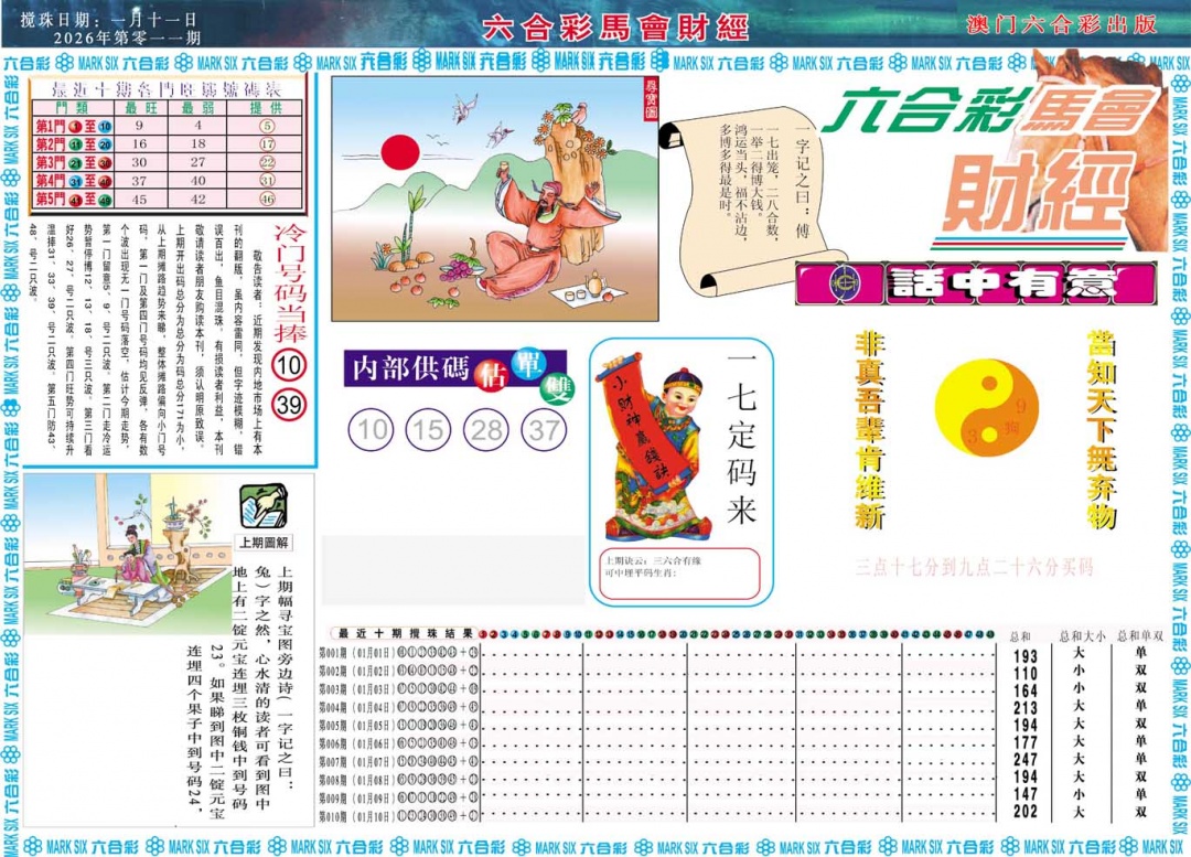 011期马会财经A[图]