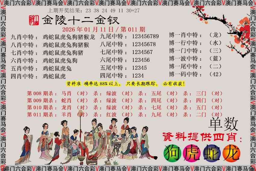 011期金陵十二金钗[图]