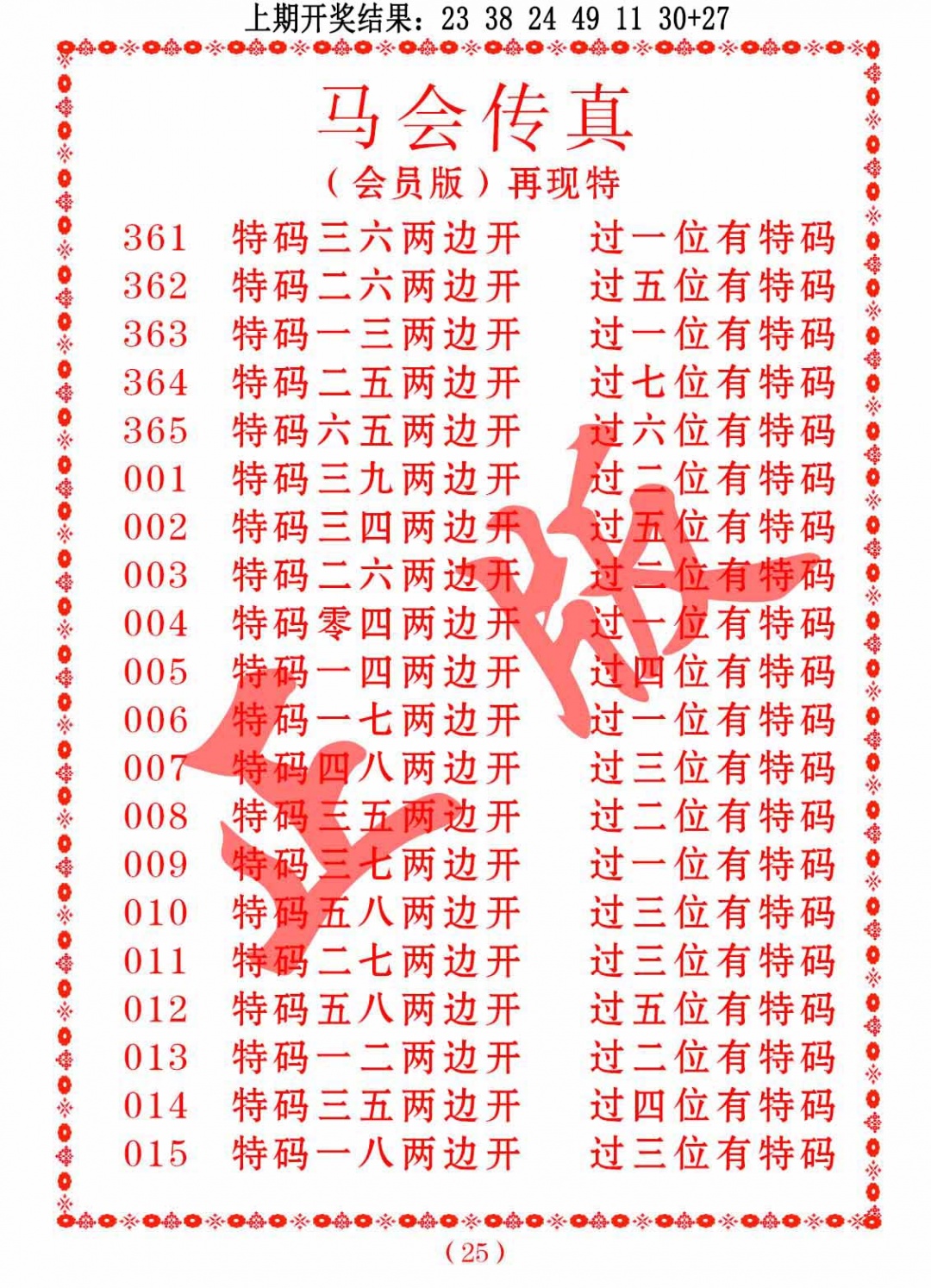 011期马会传真[图]