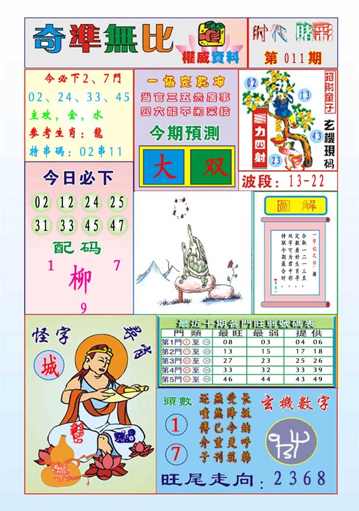 011期奇准无比[图]