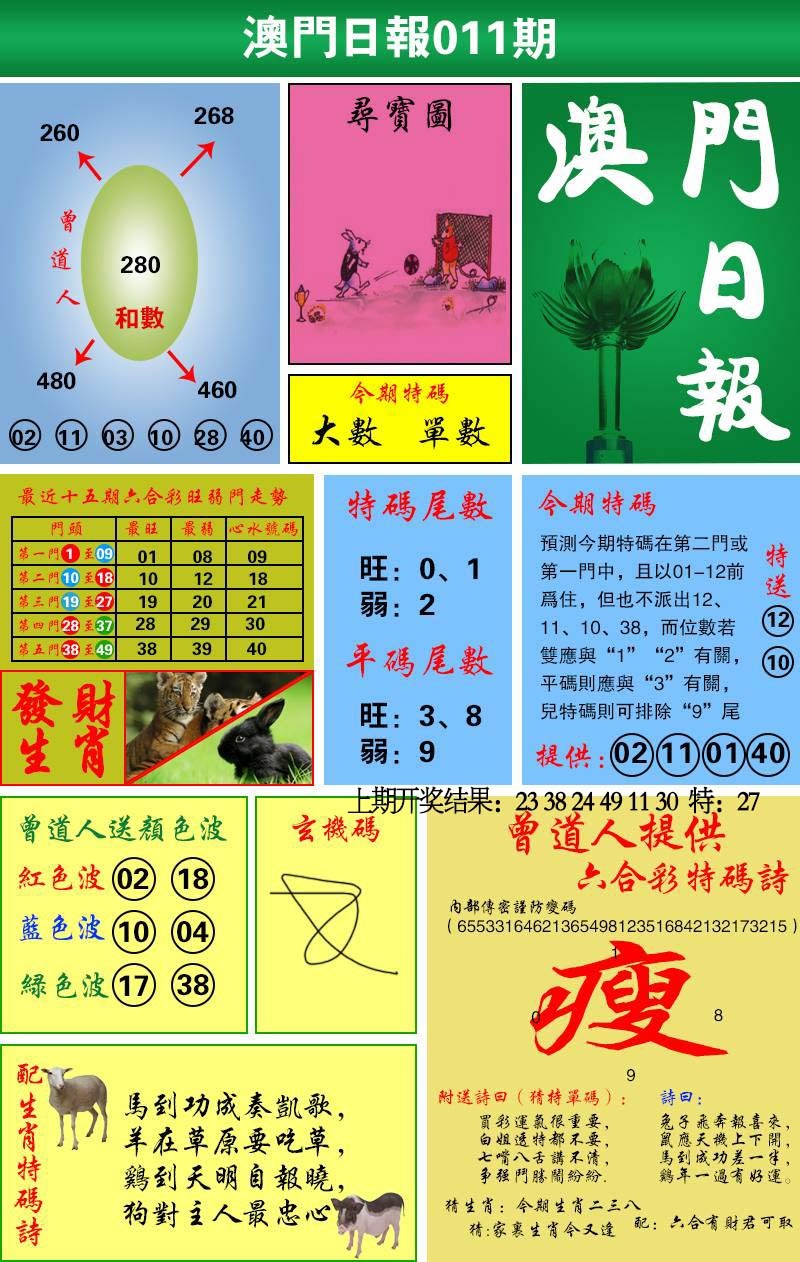 011期澳门日报[图]
