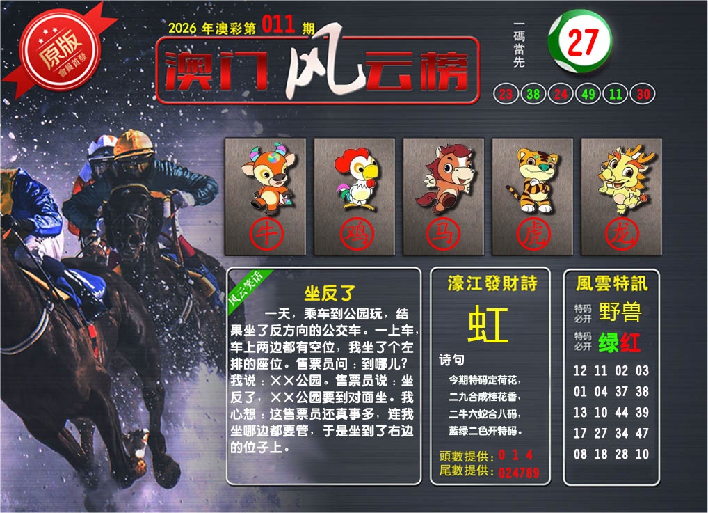 011期澳门风云榜[图]