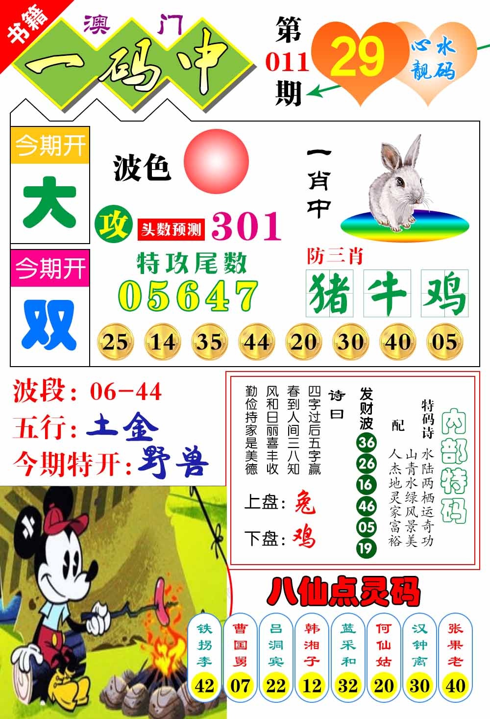 011期澳门发财波[图]