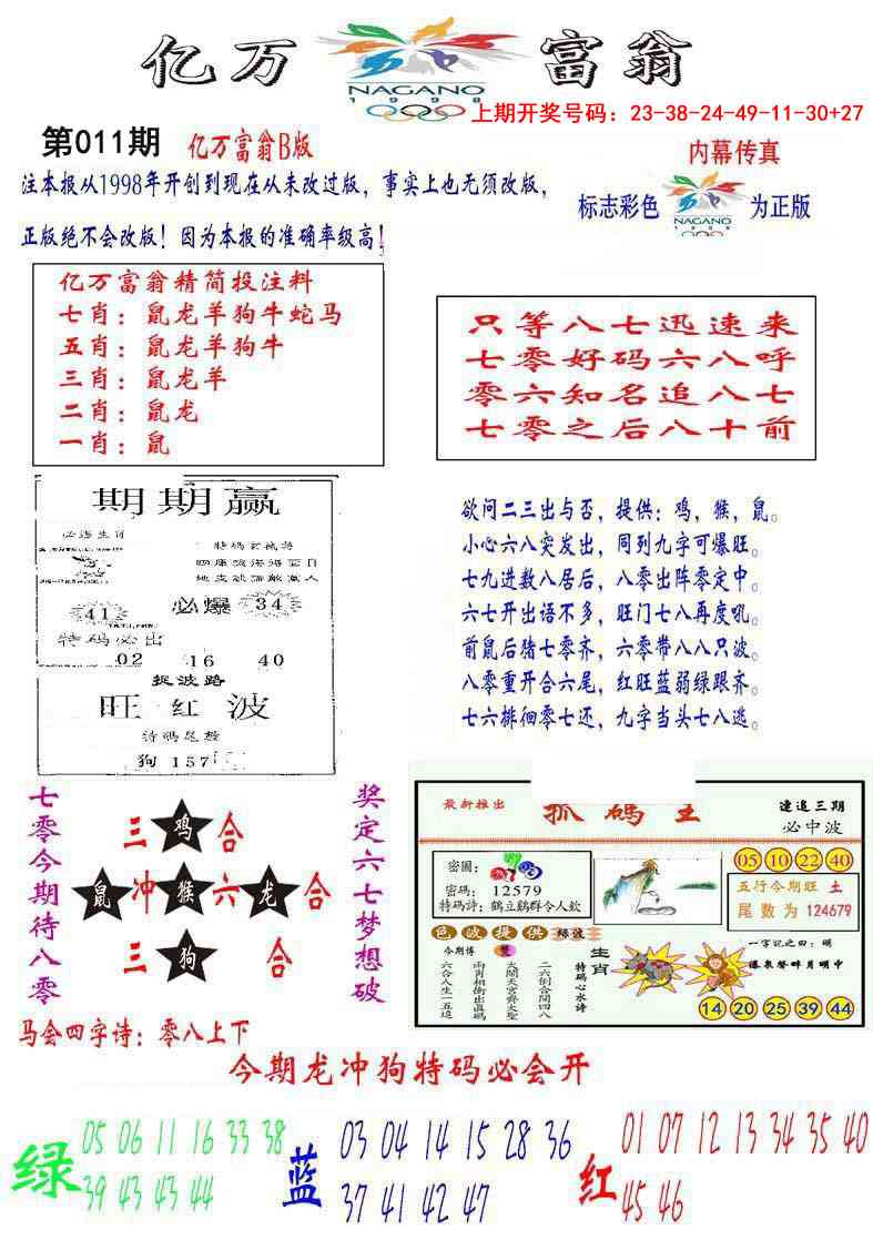 011期亿万富翁B[图]