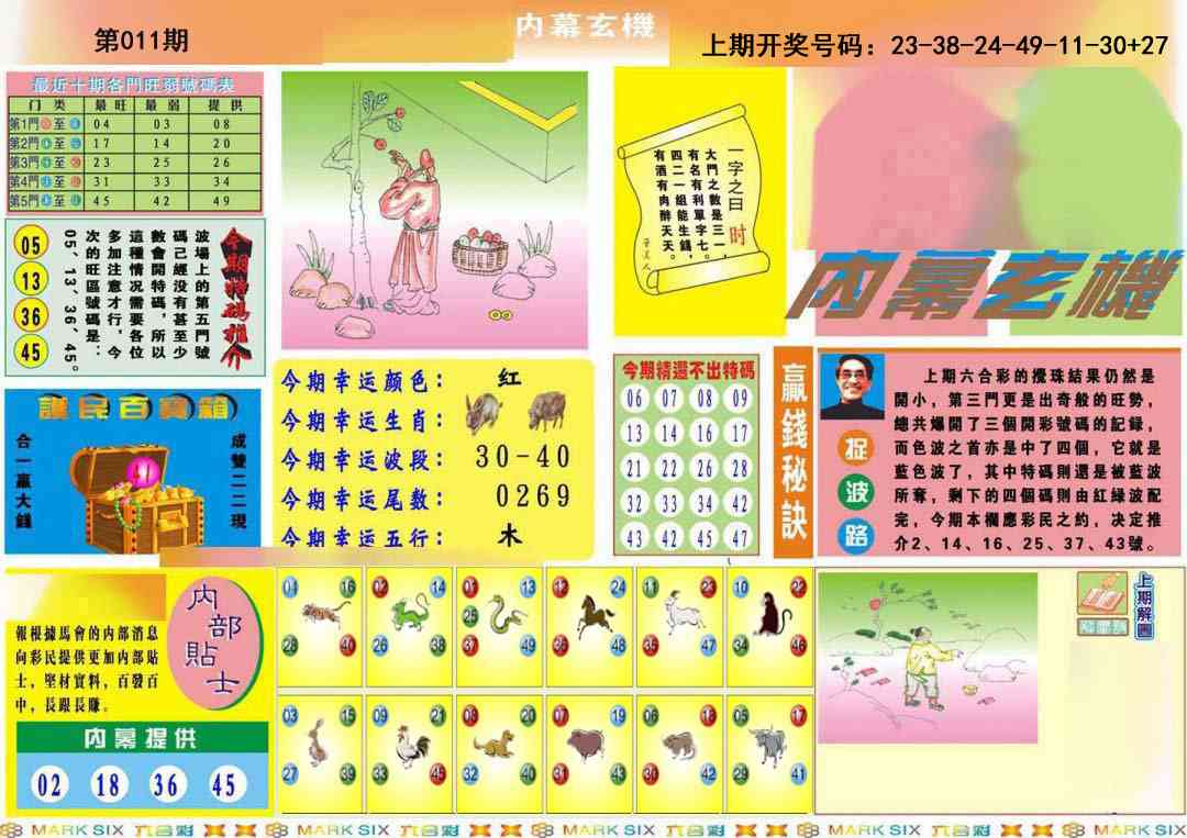 011期九龍内幕A(推荐)[图]