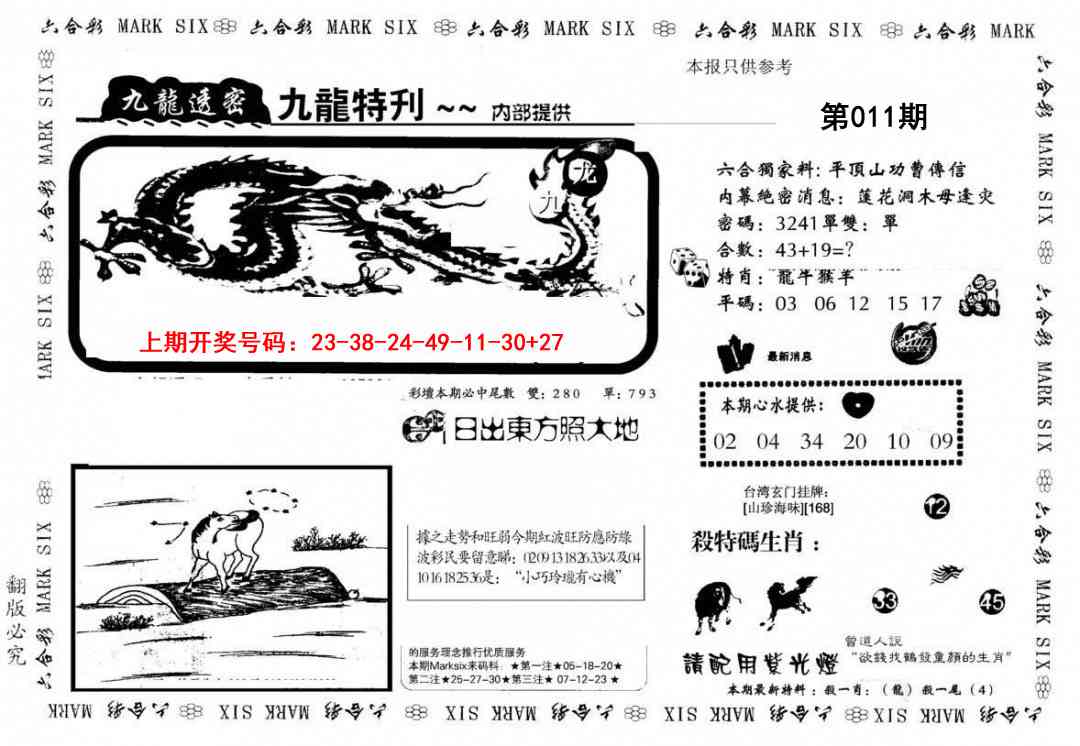 011期九龙特新刊[图]