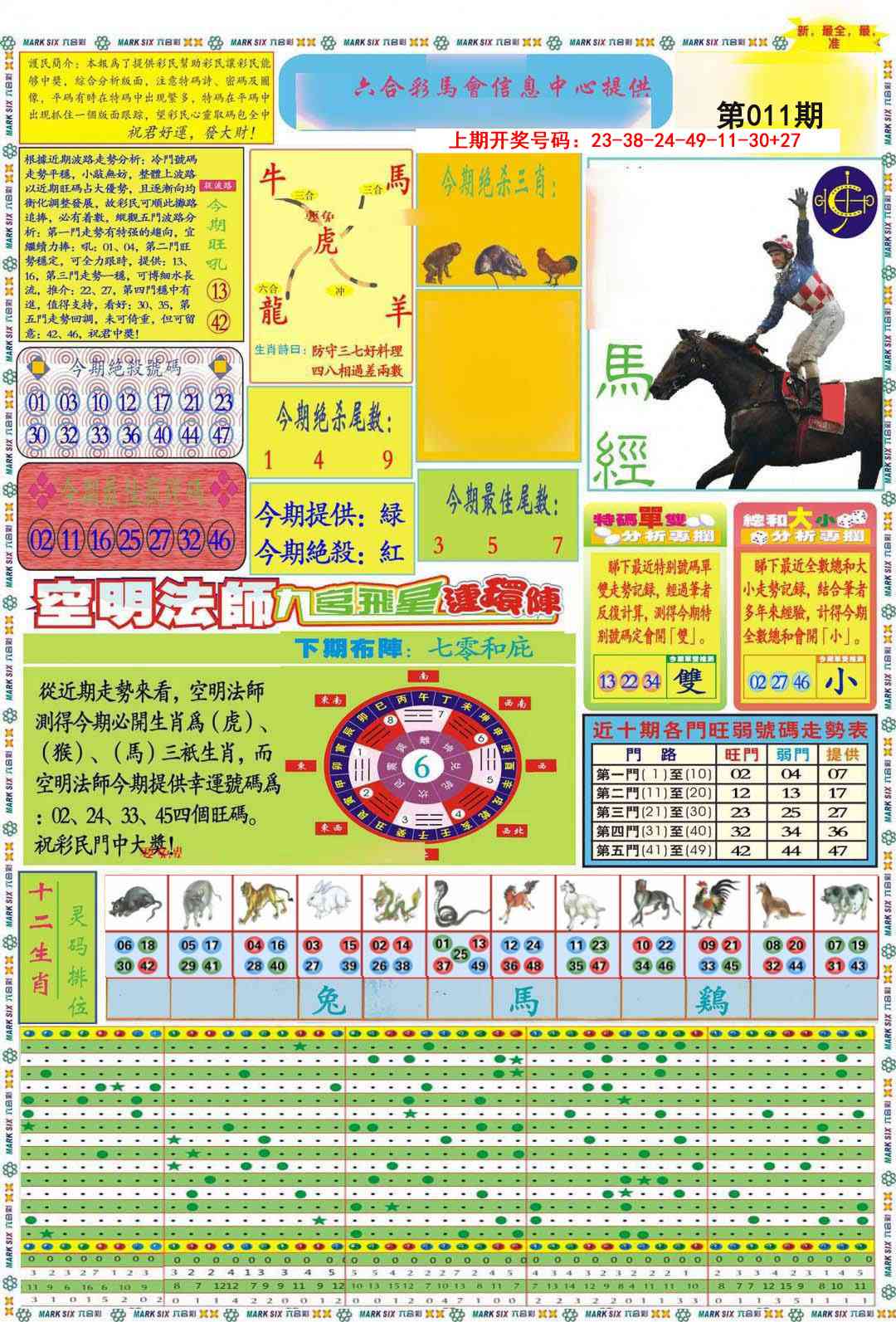 011期九龍马经A(推荐)[图]