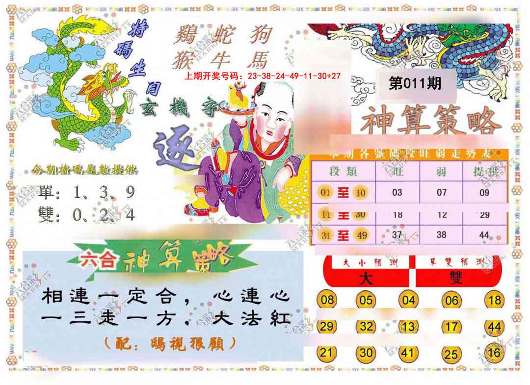 011期神算策略[图]