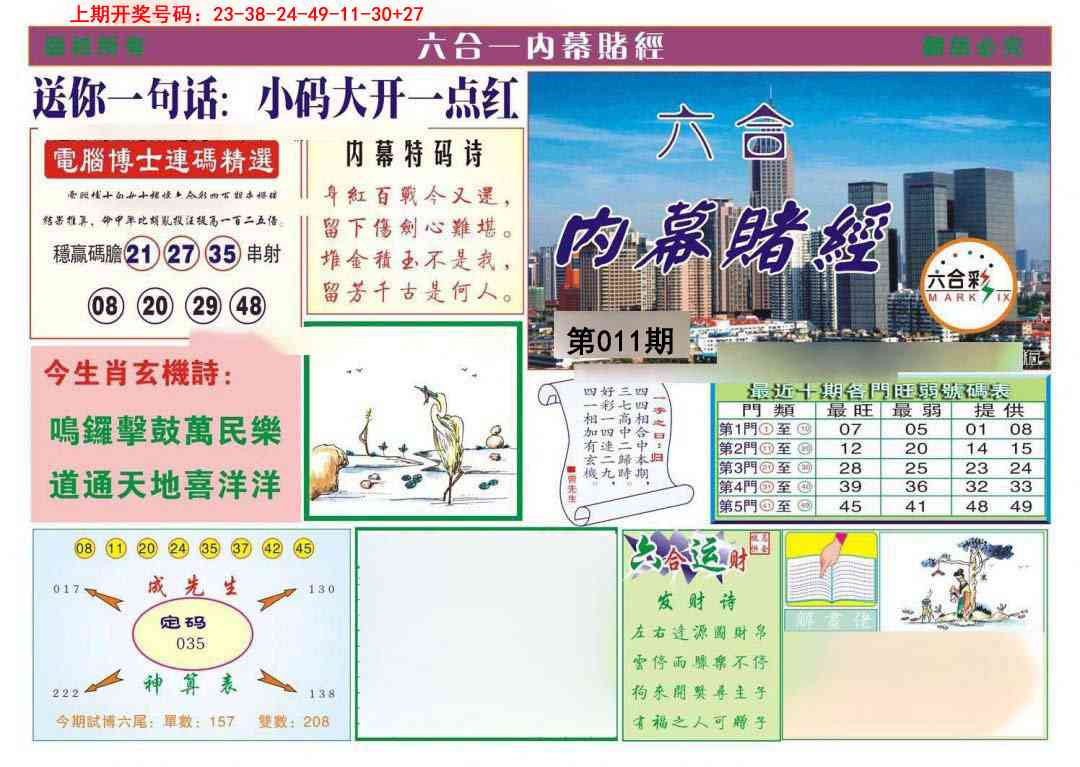 011期内幕赌经[图]