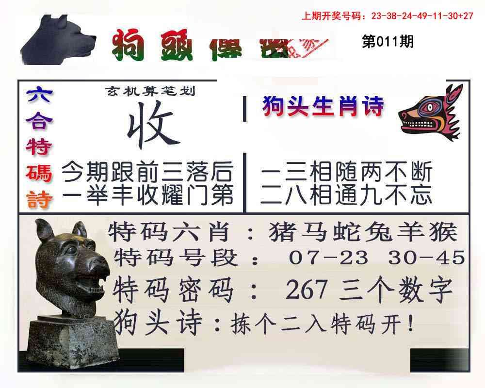 011期狗头传密[图]
