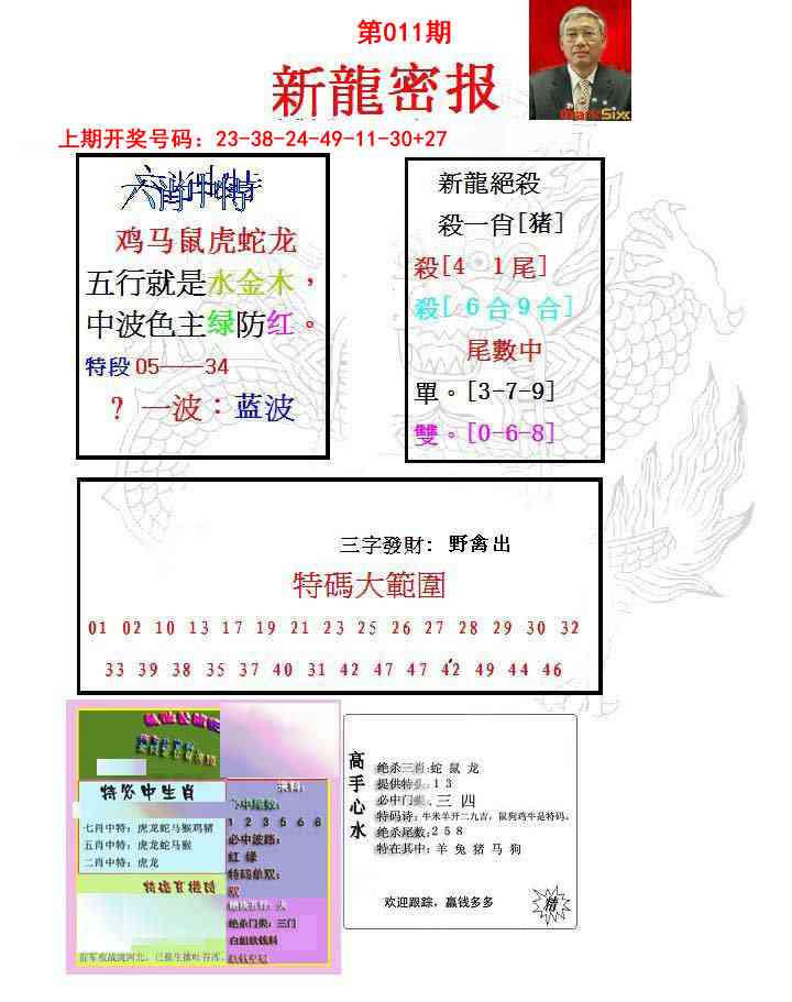011期新龙密报[图]