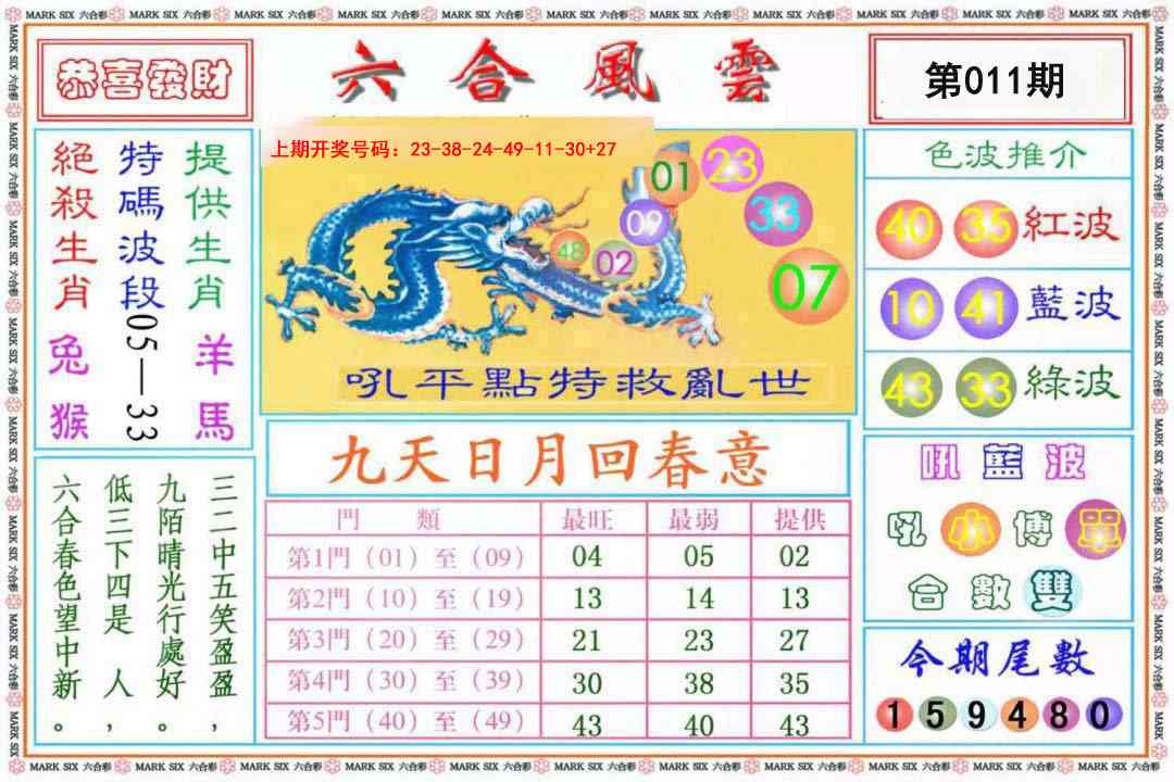 011期六合风云《另版》[图]